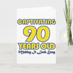 90 JAAR OUDE BIRTHDAY-DESIGN KAART