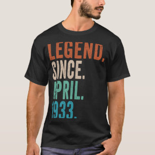 90 jaar oude legering sinds april 1933 90e verjaar t-shirt
