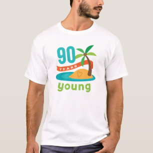 90 jaar Young Birthday Gift T-shirt