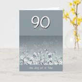 90 Jours Sober Fleurs propres Carte Anniversaire (Fleur jaune)