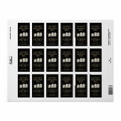 90 Labels achtertuin Hive Honey Little Bees op Bla (Full Sheet)