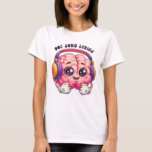 90% liedteksten t-shirt (Voorkant)