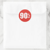 90% negentig procent KORTING Sale Sticker (Tas)