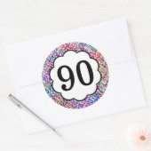 90 - Numéros Stickers colorés (Enveloppe)