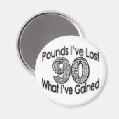 90 pond verloren magneet (Voorkant / Achterkant)