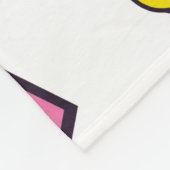 90 Pop Memphis Design Elements Fleece Deken (Hoek)