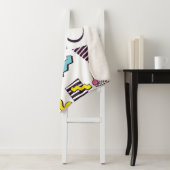 90 Pop Memphis Design Elements Sherpa Deken (In situ)
