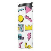 90 Pop Memphis Design Elements Thermosbeker (Gedraaid links)