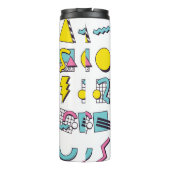 90 Pop Memphis Design Elements Thermosbeker (Achterkant)