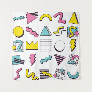 90 Pop Memphis Design Elements Wandkleed