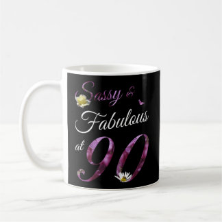 90 Sassy Fabulous Floral 1933 90th Koffiemok