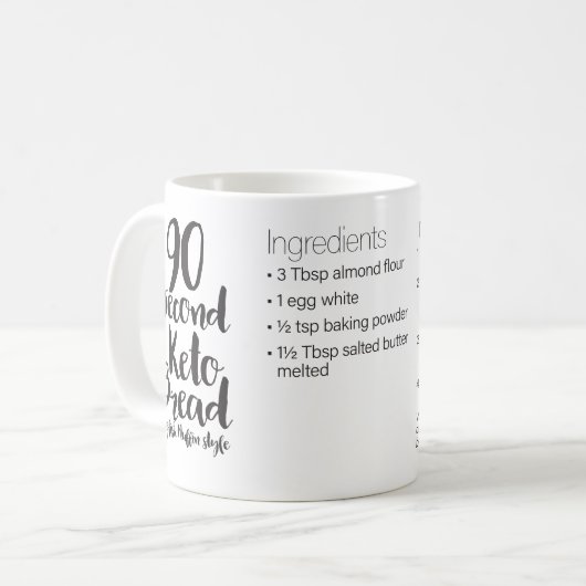 90 Second Keto Mug Cake Recette—reg mug (Devant gauche)