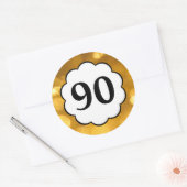 90 - Sticker en chiffres d'or (Enveloppe)