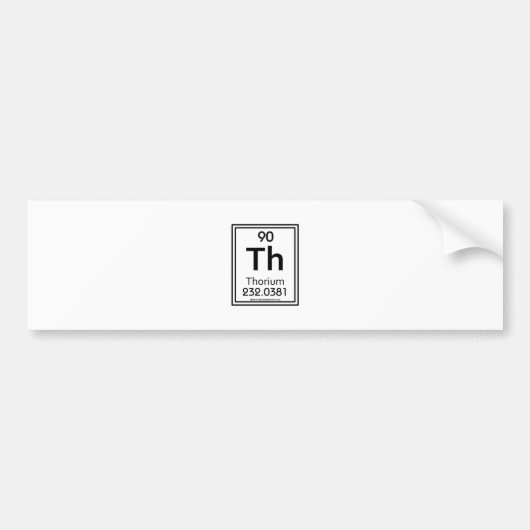 90 Thorium Bumpersticker (Voorkant)