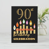 90e - 99e ANNIVERSAIRE Invitation à la fête d'anni (Debout devant)