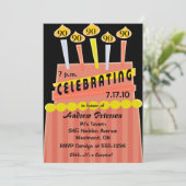 90e - 99e verjaardag Persoonlijke uitnodiging (Staand voorkant)