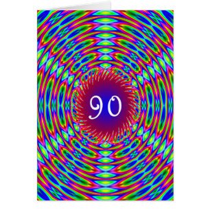 90e anniversaire Abstrait Trippy Swirls