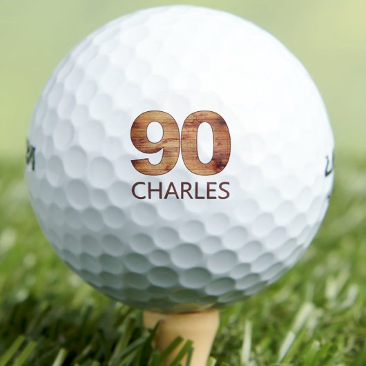 90e anniversaire balles de golf 90 ans golfer cade