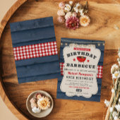 90e anniversaire BBQ été Barbecue fête Invitation