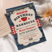 90e anniversaire BBQ été Barbecue fête Invitation