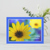 90e anniversaire de fête Invitation tournesol (Debout devant)