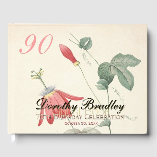 90e anniversaire de la fête Passiflora Livre d'inv (Recto)