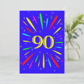90e anniversaire Fête Invitation Explosion (Debout devant)