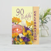 90e anniversaire Invitation à la fête des célébrat (Debout devant)