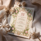 90e anniversaire Invitation Art Nouveau