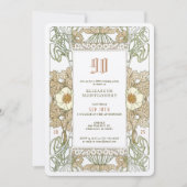 90e anniversaire Invitation Art nouveau par Mucha (Devant)