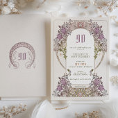 90e anniversaire Invitation Art Nouveau W. Morris