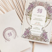 90e anniversaire Invitation Art Nouveau W. Morris