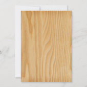 90e anniversaire Invitation Bois rustique (Dos)