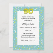 90e anniversaire Invitation Confetti (Devant)