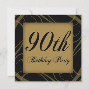 90e anniversaire Invitation de fête