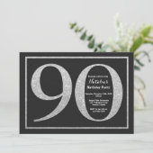90e anniversaire Invitation Parties scintillant d' (Debout devant)