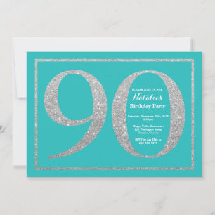 90e anniversaire Invitation Parties scintillant Tu