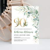 90e anniversaire invitation pour son anniversaire 
