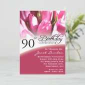 90e anniversaire Invitations de fête (Debout devant)