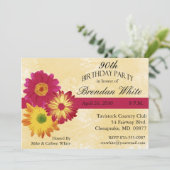 90e anniversaire Invitations de fête (Debout devant)