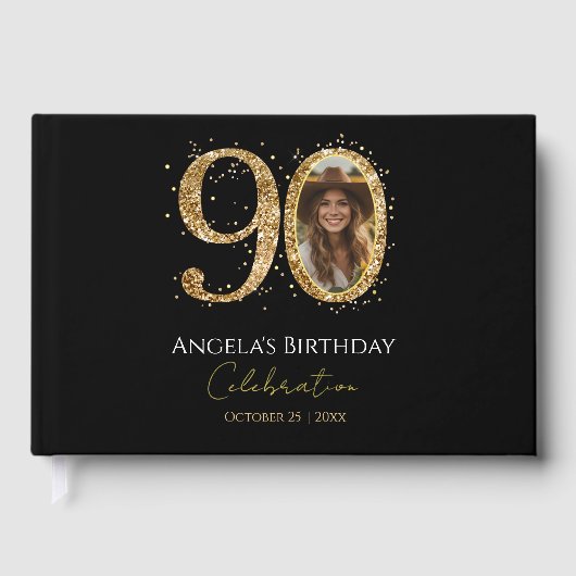 90e anniversaire livre d'or Foil Guestbook (Recto)