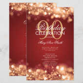 90e anniversaire Programme Lumières Rouge or avec  (Devant / Derrière)