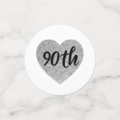 90e anniversaire table confetti (Petit recto)