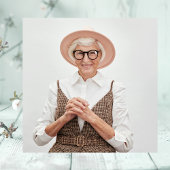 90e Birthday Blue Hydrangeas Floral Waterverf Kaart