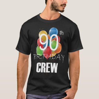 90e Birthday Crew 90 Party Crew Group Mannen T-Shi T-shirt