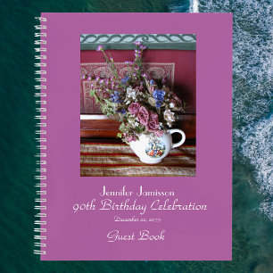 90e Birthday Party Guest Book,  Teapot Notitieboek