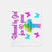 90E BIRTHDAY PRAYER FLEECE DEKEN (Voorkant)