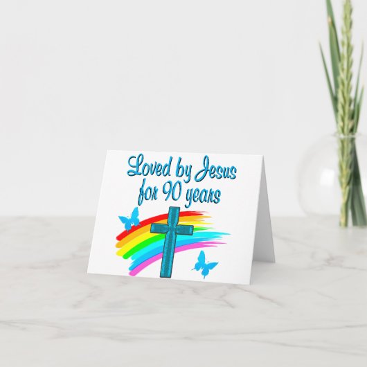 90E BIRTHDAY PRAYER KAART (Voorkant)