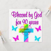 90E BIRTHDAY PRAYER KAART (Voorkant / Achterkant in situ)