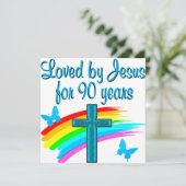 90E BIRTHDAY PRAYER KAART (Staand voorkant)